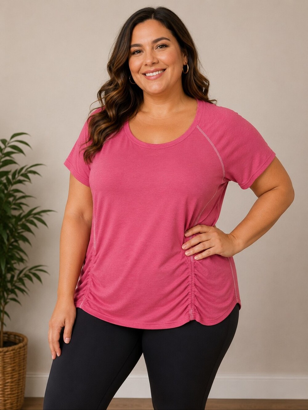 Tangerine Women's Short Sleeve Pink Tee XXL
